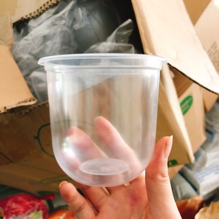 Combo 50 cốc bầu chữ u 360ml +nắp