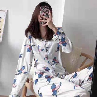Long sleeve silk satin set high quality standard size