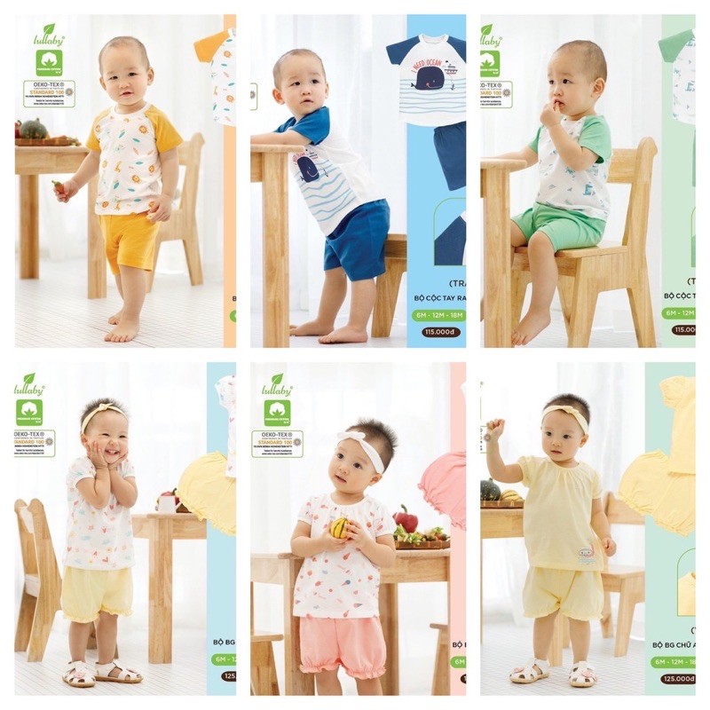 Bộ raglan/ cánh tiên Lullaby chất cotton 2021