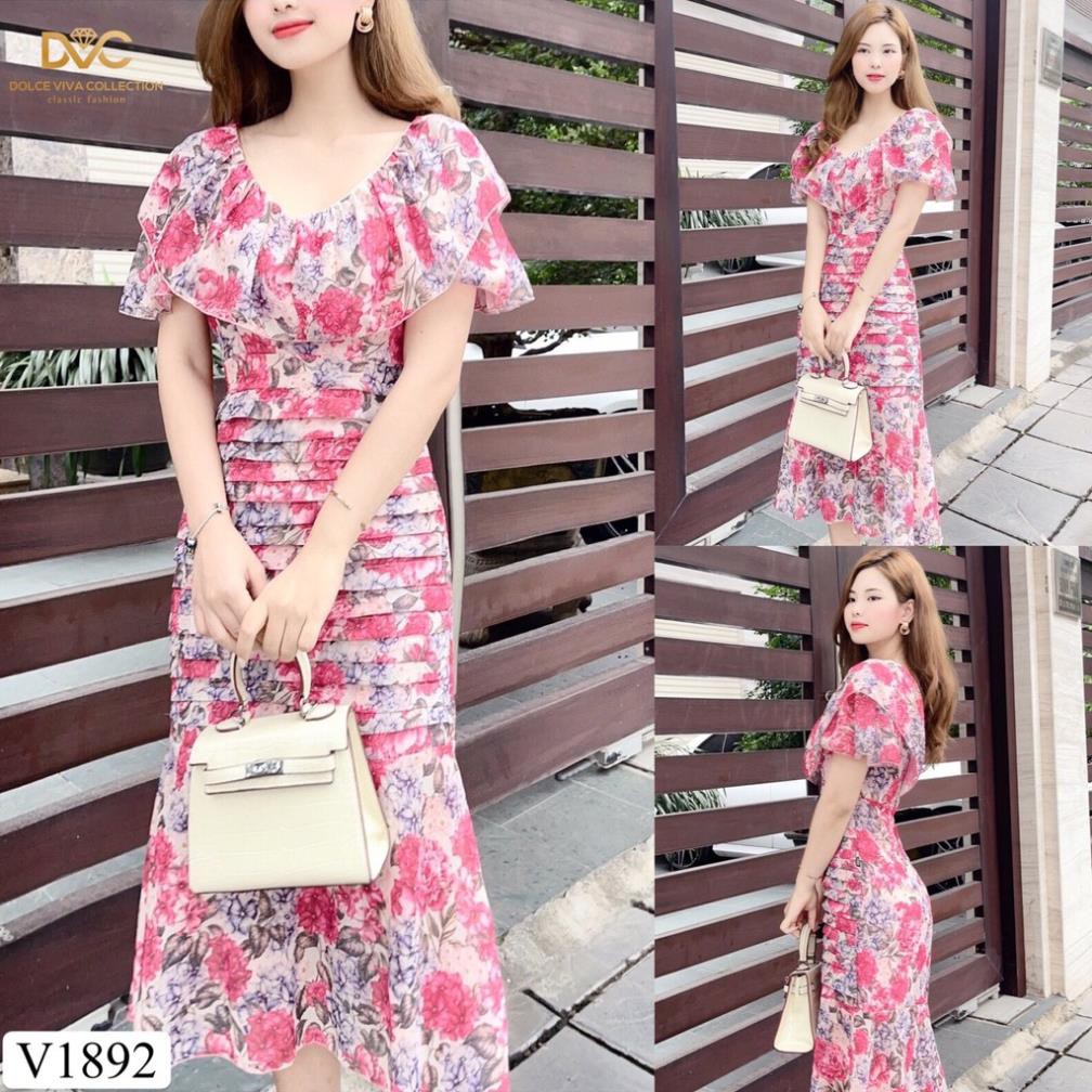 [HÀNG CAO CẤP] Váy hoa thiết kế dáng ôm body