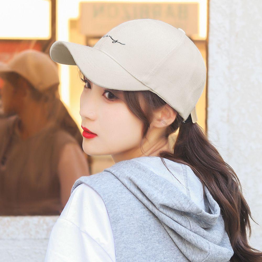 Mũ Lưỡi Trai Màu Sắc Đơn Giản Thêu Chữ Phong Cách Hiphop