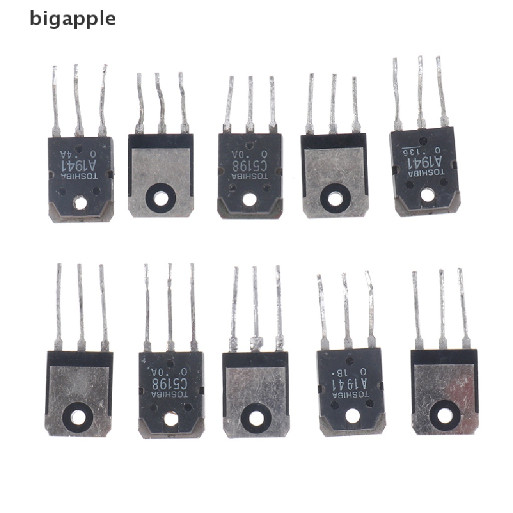 bigapple 10PCS 5pairs 2SC5198 2SA1941 TO3P TO-3P Transistor original authentic RDG