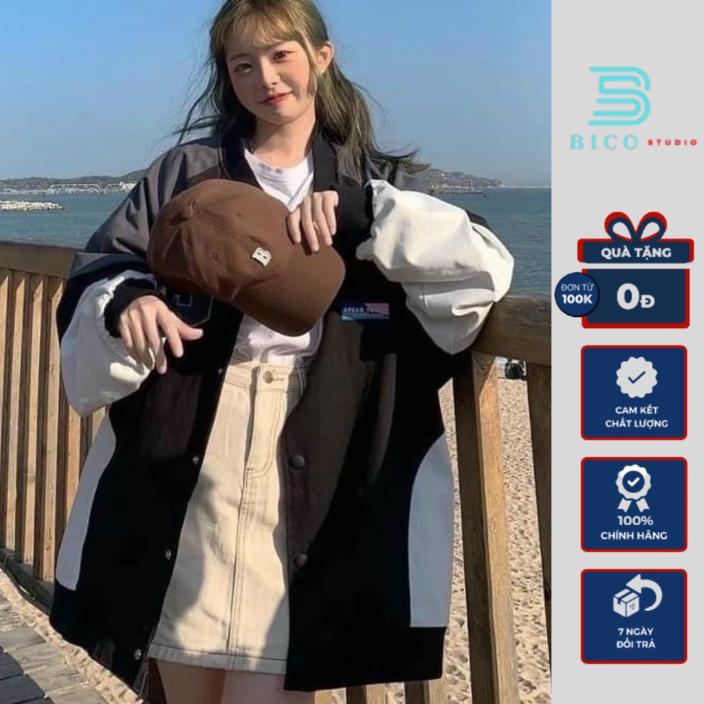 Áo bomber 2 lớp dày dặn unisex hai lớp phong cách Hàn Quốc Hàng Cao Cấp Xịn Xò Bc464