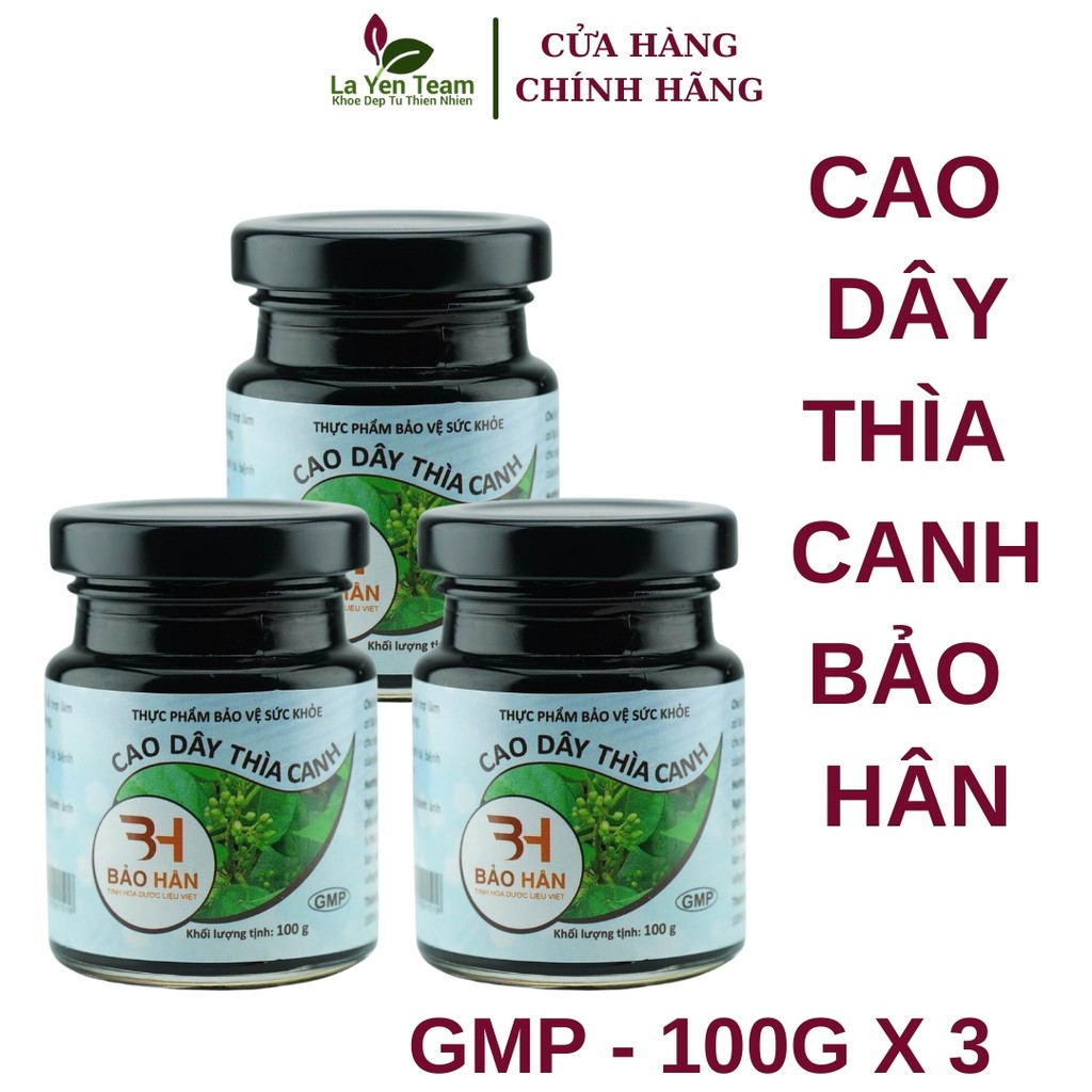 Cao Dây Thìa Canh Bảo Hân ⚡️𝐅𝐑𝐄𝐄 𝐒𝐇𝐈𝐏⚡️ Combo 3 Lọ 100g Giúp Ổn định Đường Huyết & Mỡ Máu