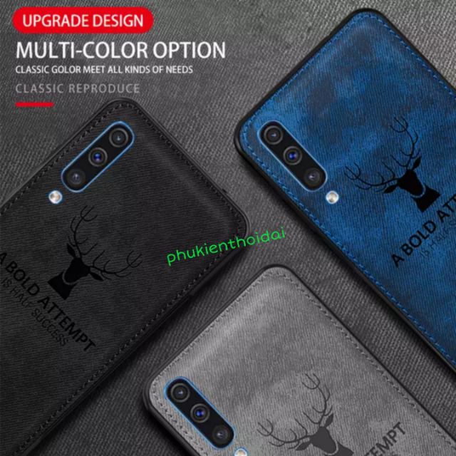 Ốp lưng Samsung A50 / A50s / A52 / A52s dùng chung chống sốc vải đầu hươu cao cấp