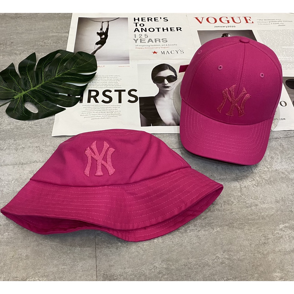 Mũ lưỡi trai, nón kết nam nữ Unisex fom mềm thêu xương cá chữ NYY Pan Store