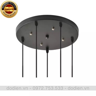Đế ốp đèn thả 5 đế tròn dùng cho bộ thả 5