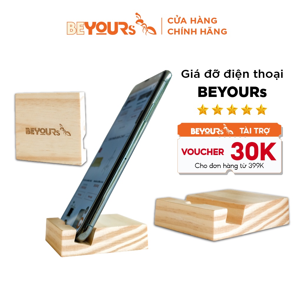 Giá Đỡ Điện Thoại Mini Bằng Gỗ Tiện Lợi Để Bàn Trang Trí Decor BEYOURs Nội Thất Hàng Đầu Việt Nam