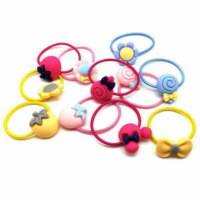 Set 50 dây buộc tóc cho bé