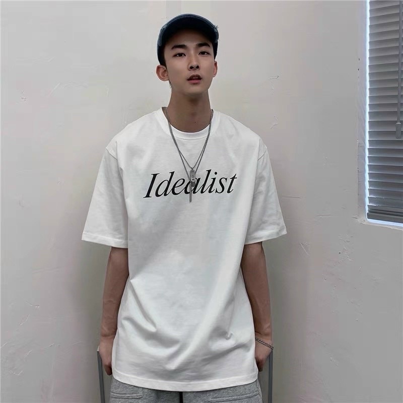 ÁO THUN TAY LỠ COTTON IDEALIST UNISEX NAM NỮ (kèm ảnh thật)