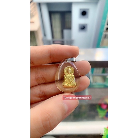 Mặt phật thuỷ tinh màu