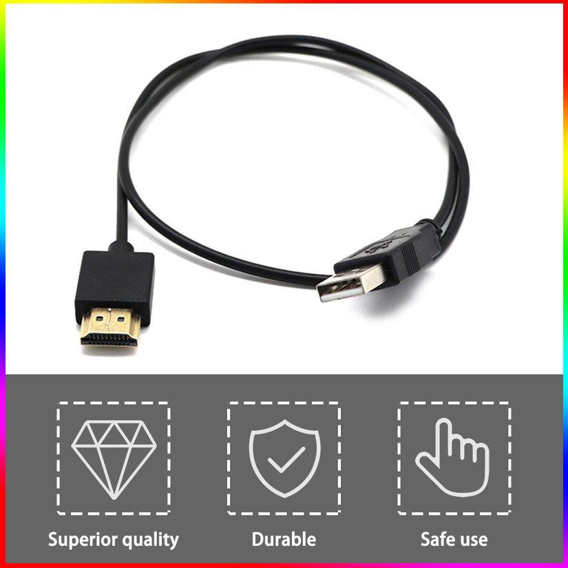 Dây Cáp Sạc Chuyển Đổi Usb Sang Hdtv Yeworth 0.5m Usb 2.0 Male Sang Hdtv Male