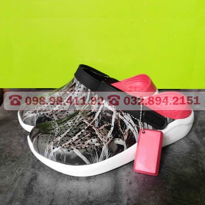 Dép crossFREESHIPquai ngang họa tiết ràn ri lót đỏ SHINCR8001 size 35 36 37 38 39 40 41 42 43 44 45