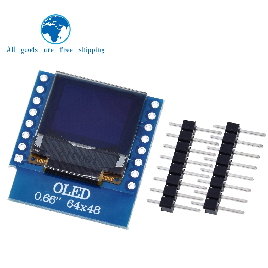 Mô Đun Màn Hình Oled 0.66 Inch Cho Wemos D1 Mini Esp32 Avr Stm32 64x48 0.66 "Oled