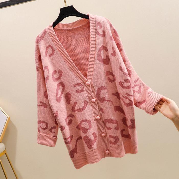 Áo khoác len,áo cardigan hoạ tiết da báo dáng dài đẹp hàng quảng châu cao cấp A120 SUTANO