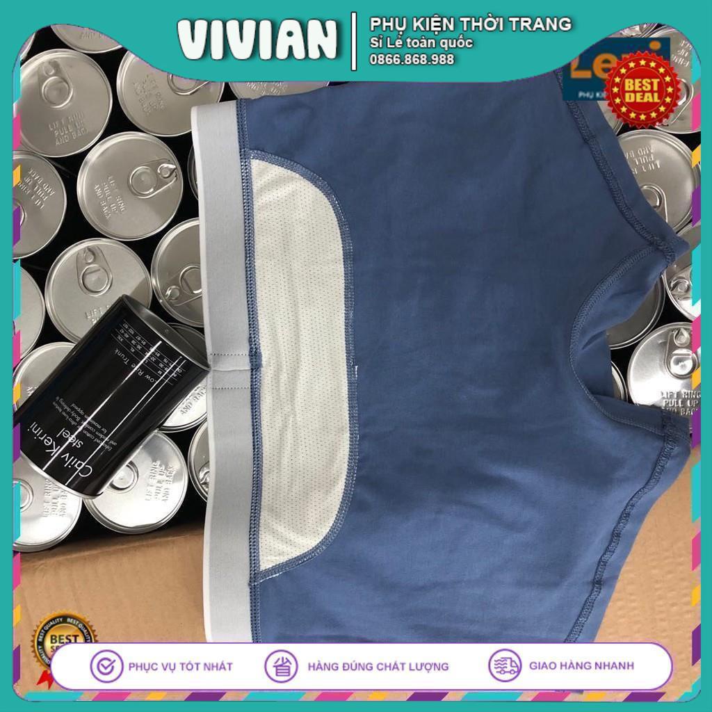 Quần Lót Nam Cailv Kerini Lon ⚓HÀNG NHẬP KHẨU⚓Quần Sịp Đùi boxer cotton thiết kế liền mạch CO DÃN  4 CHỀU, hộp quà tặng