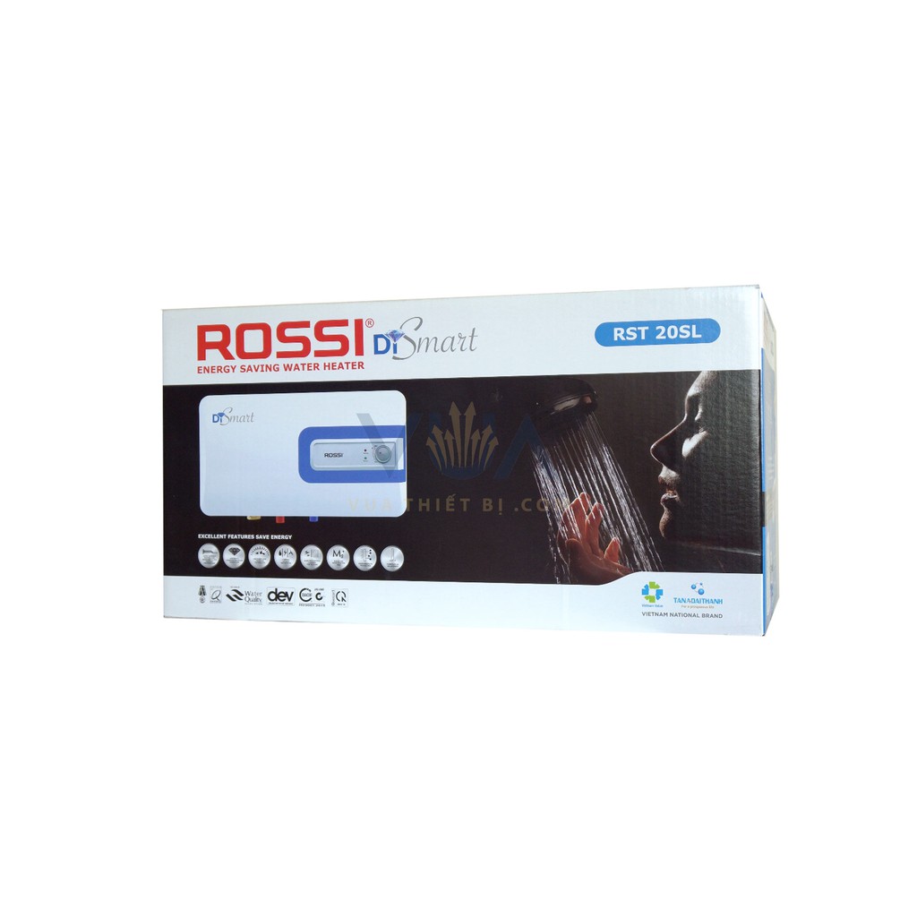 [15L] Rossi Smart 15 Lít Ngang – Bình Nóng Lạnh gián tiếp – R15DI SMART