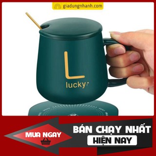 Big sale bộ cốc hâm nóng đồ uống kèm đế điện lucky dumbo store