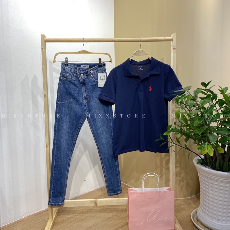 Áo Thun Nữ Polo có cổ chất cá sấu xuất xịn đẹp cao cấp phom chuẩn vừa người phong cách trẻ trung