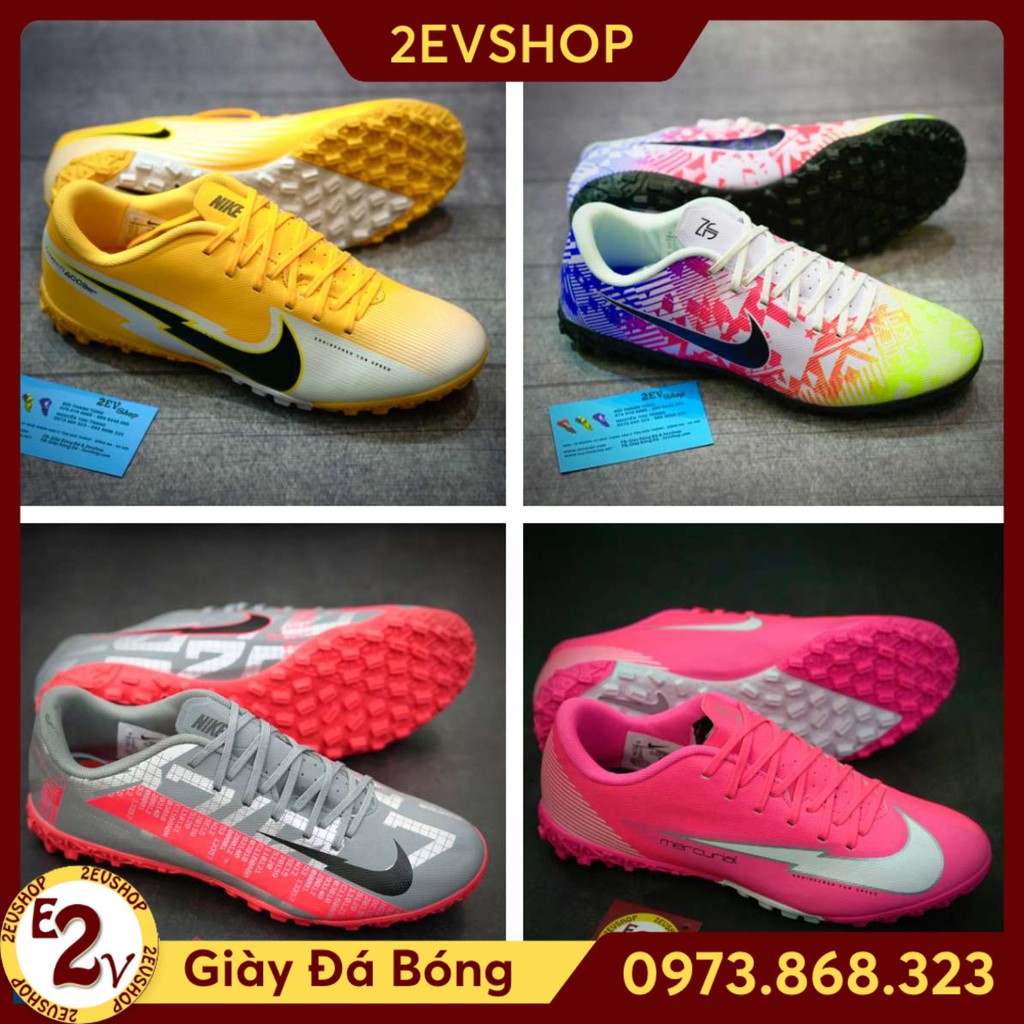Giày Đá Bóng 𝗧𝗙 𝗡𝗶𝗸𝗲 𝗠𝗲𝗿𝗰𝘂𝗿𝗶𝗮𝗹 𝟭𝟰 Đủ Màu Đã Khâu ˇ ⁵ ' ' P:{ = |
