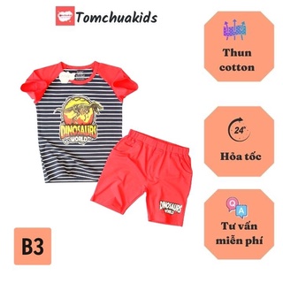 Đồ bộ bé trai yoyo đáng yêu từ 24-41kg -Thun cotton thấm hút mồ hôi - Tomchuakids.