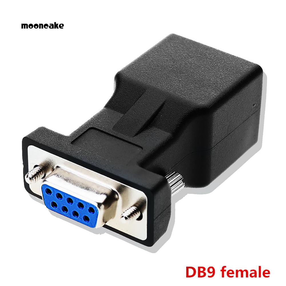 Đầu Chuyển Đổi Từ Cổng Female Sang Cổng Rj45 Female Moon Rs232 Db9 9-pin