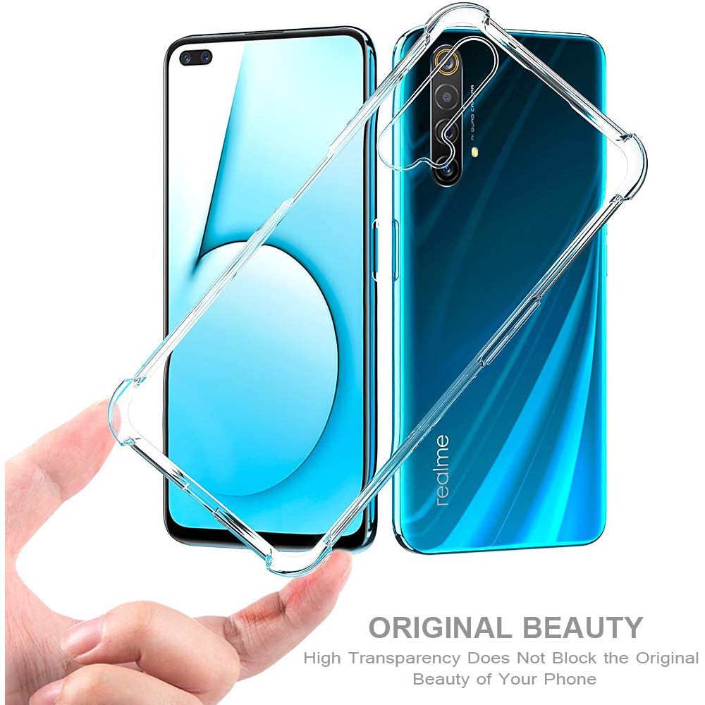 Ốp điện thoại TPU mềm trong suốt chống sốc chất lượng cho Realme X50 5g 5g