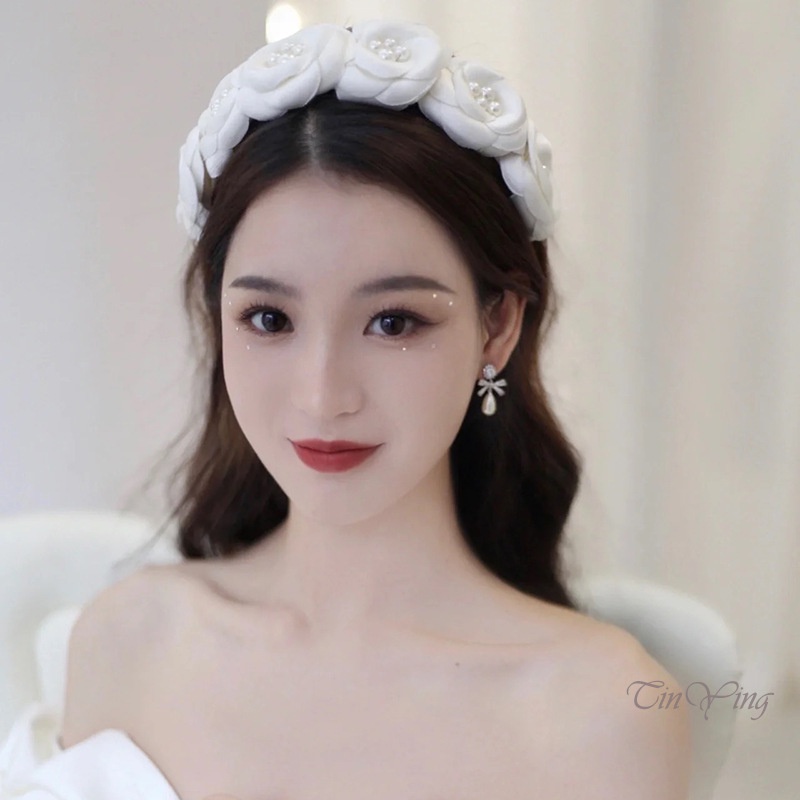 Cài tóc nữ GETNOIVAS đính ngọc trai trang trí thủ công