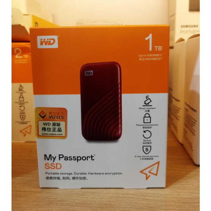Ổ cứng di động SSD 500GB / 1TB  WD My Passport USB 3.2 Gen 2