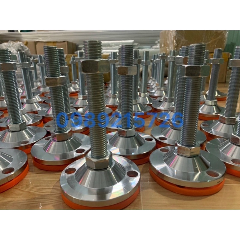 Chân tăng chỉnh đế cao su phi 100