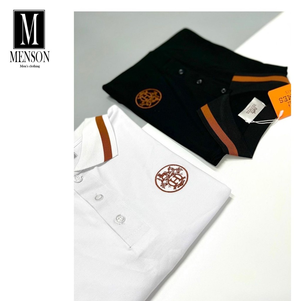 ⭐️HÀNG HIỆU⭐️Áo phông nam hàng hiệu vải cotton có cổ ngắn tay - Áo polo nam mùa hè xuất xịn, chất mát MENSON M-6001 | BigBuy360 - bigbuy360.vn