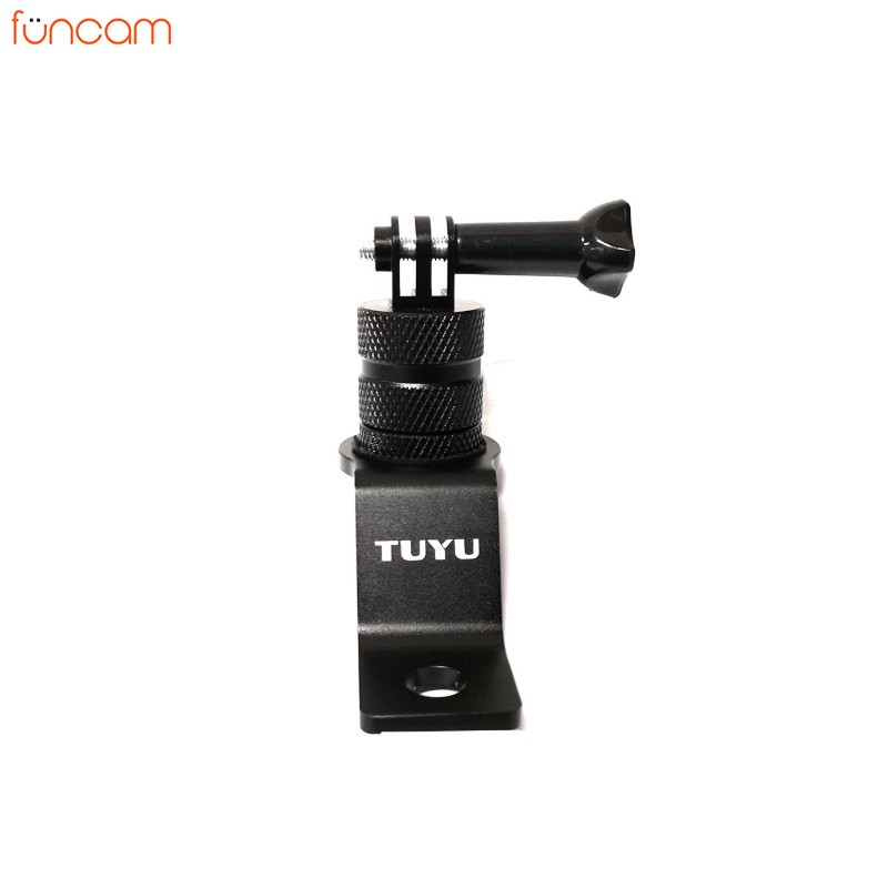 Mount gắn Gopro vào chân gương xe máy