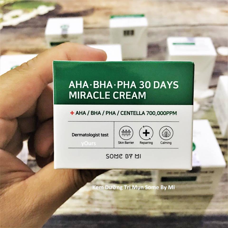 Kem Trừ Mụn Some By Mi AHA-BHA-PHA 30 Days Miracle Cream 50ml