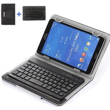 Bao Da Máy Tính Bảng Nắp Lật Kèm Bàn Phím Bluetooth Không Cảm Ứng 0512 Cho Samsung Tab A 8 Inch A8 2019 T295