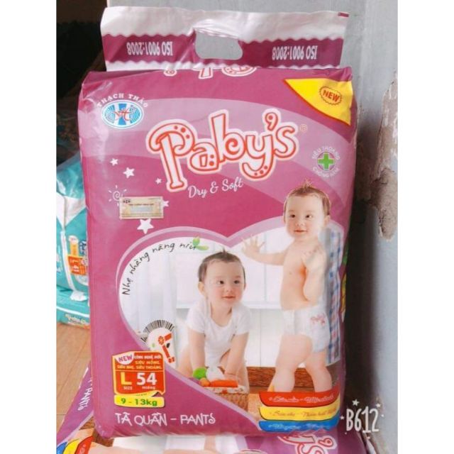 Combo 2 gói Bỉm tã quần Papy's thạch thảo size L 54 miếng kèm 1 tả bĩm km