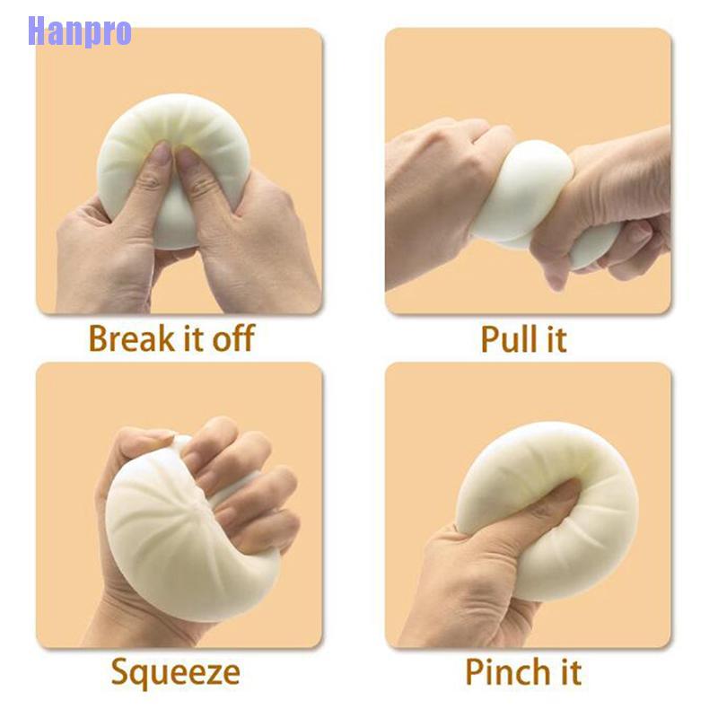 Đồ Chơi Squishy Hình Bánh Bao 8cm Giúp Giảm Stress