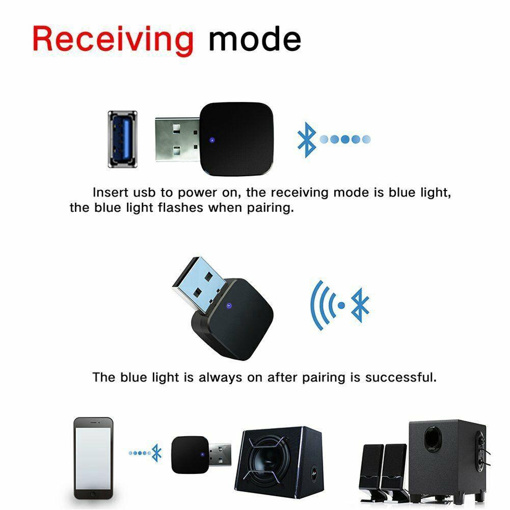 Bộ Thu Phát Bluetooth V5.0 Không Dây 2 Trong 1 Aux A2Dp Audio 3.5mm Ad P1D2