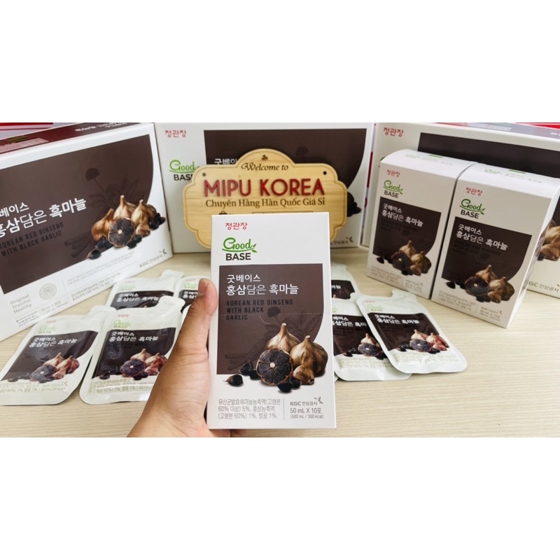 Nước Hồng Sâm Tỏi Đen Goodbase KGC Cheong Kwan Jang Hộp 30 gói x 50ml