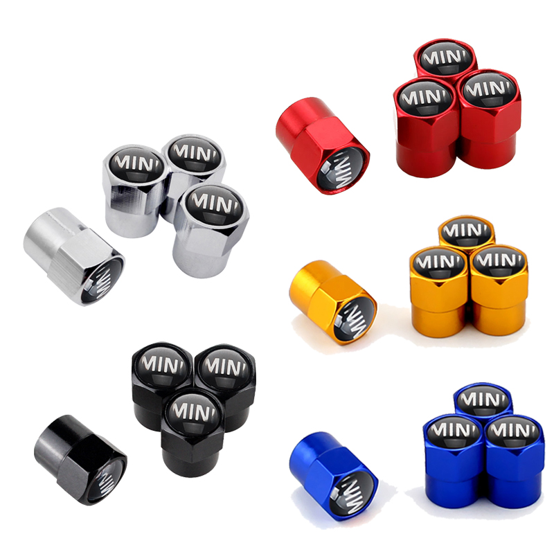 Set 4 Nắp Chụp Van Bánh Xe Ô Tô Mini Cooper R56 R50 F56 R52 Jcw