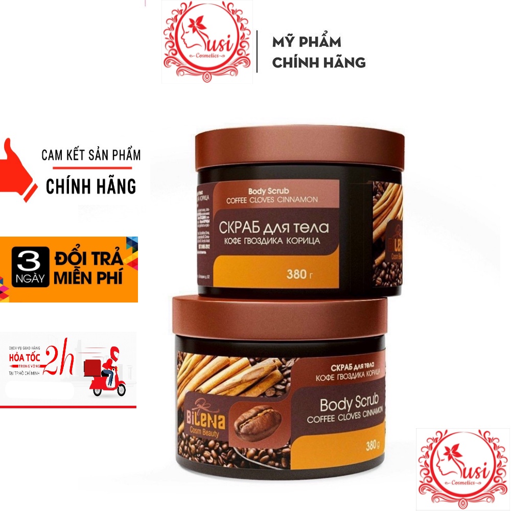 [MẪU MỚI] Tẩy Tế Bào Chết Chiết Xuất Quế Hồi & Coffee Nga 380ml