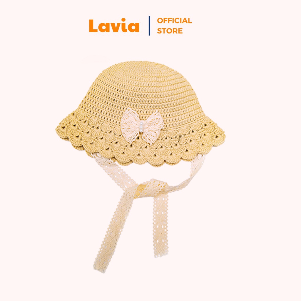 Mũ cho bé gái 0-6 tuổi mũ bé gái rộng vành chất liệu cotton handmade cực kỳ xinh xắn