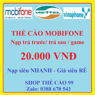 Thẻ Cào Mobifone 20K