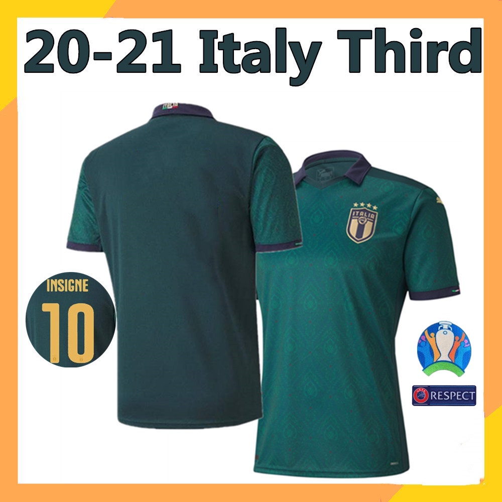 Áo  Italy sân khách mẫu 3 Thái Lan AAA 19/20  Size S-XXXL Thêm tên và bản vá áo bóng đá quần áo đá bóng