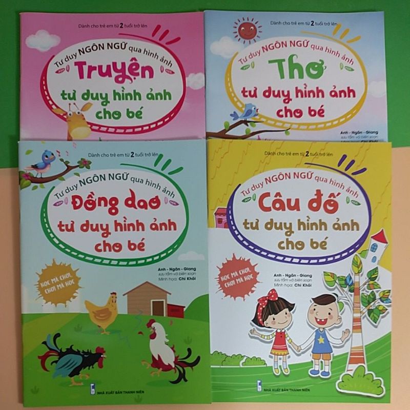 Sách- Combo Thơ Truyện Đồng Dao Câu Đố - Tư duy ngôn ngữ qua hình ảnh 4c
