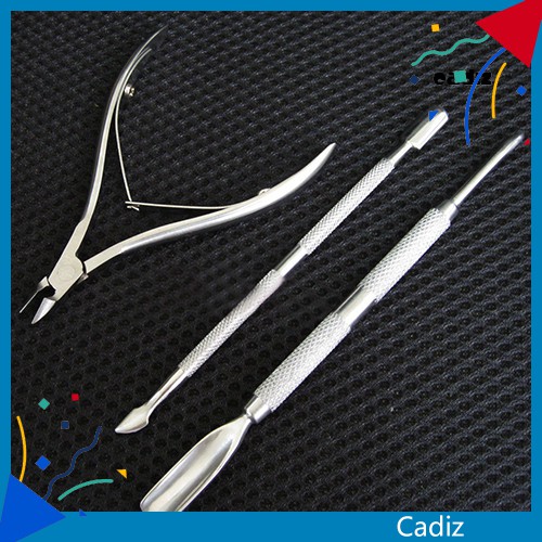 [Hàng mới về] Bộ Dụng Cụ Làm Móng Bằng Thép Không Gỉ Thiết Kế Tiện Dụng