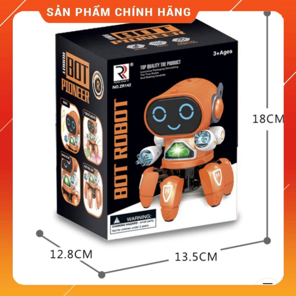 Robot 6 chân đồ chơi thông minh cao cấp ⚡️𝐌𝐈𝐄̂̃𝐍 𝐏𝐇𝐈́ 𝐒𝐇𝐈𝐏⚡️ tặng kèm pin [HOT TREND]