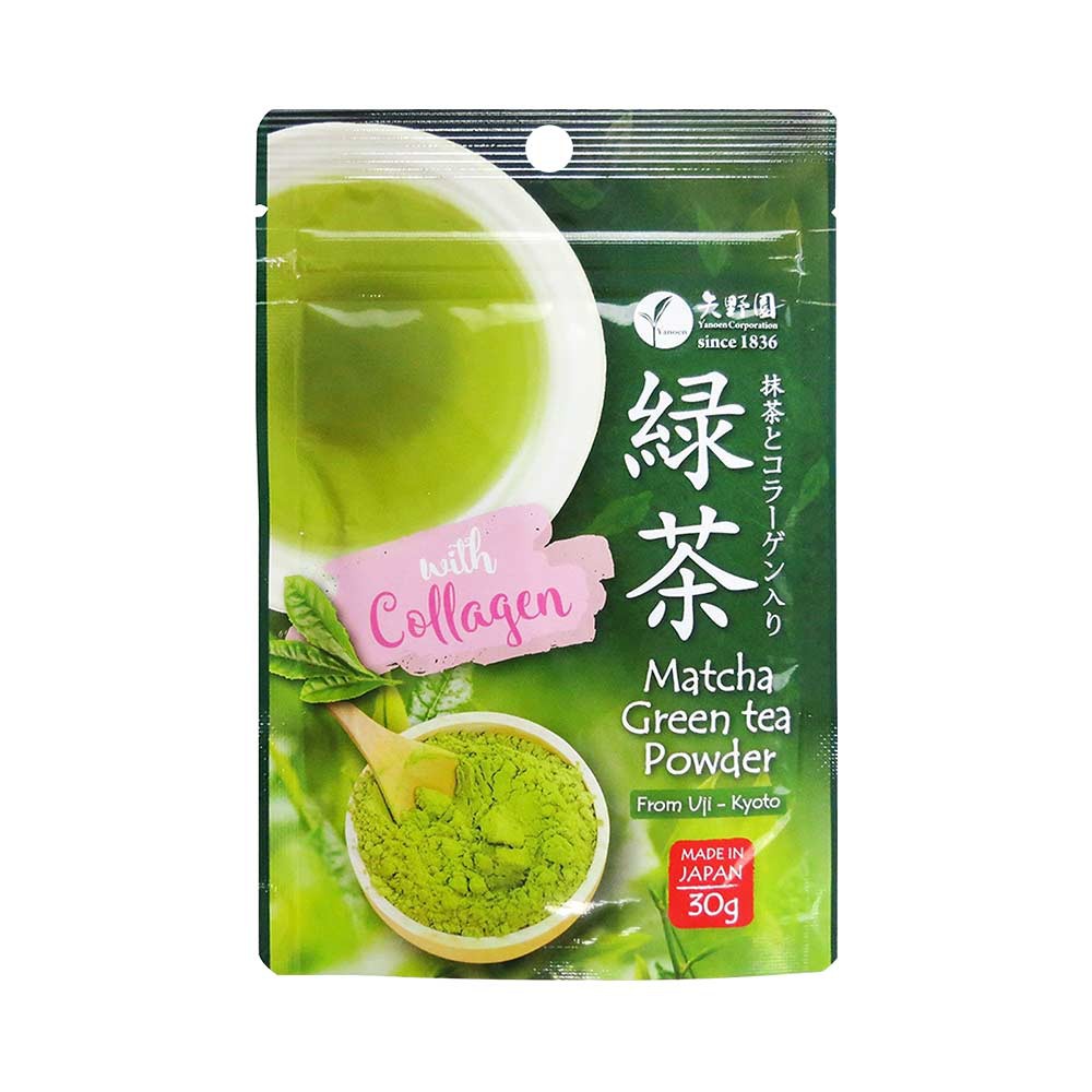 Bột trà xanh Matcha Uji Yanoen Collagen Nhật Bản - 30g  Date 10/2022