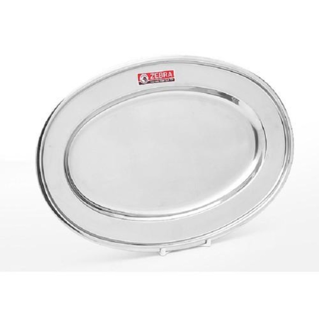 DĨA OVAL INOX 304 ZEBRA 45,5 CM - 121046