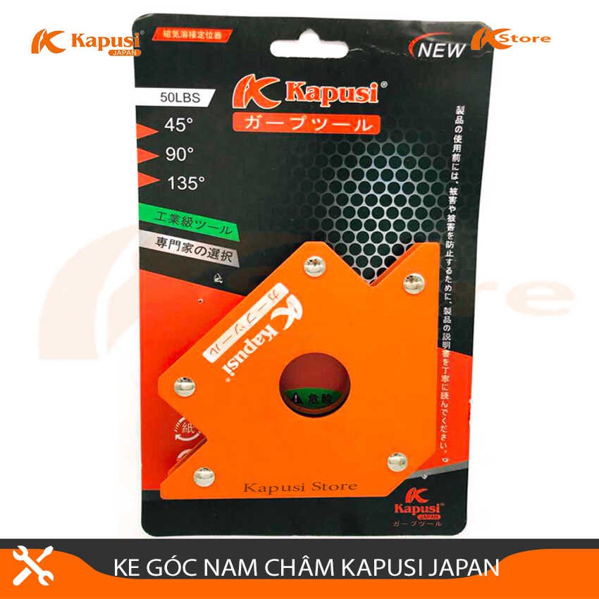 KE GÓC NAM CHÂM 50LBS KAPUSI JAPAN K-2022, Nam Châm Ke Góc Vuông 22KG ( 12x12x2cm)