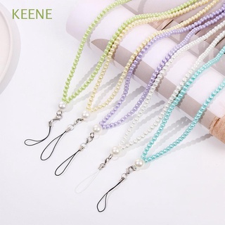 KEENE New Fashion Phone Chain Sling Pearl Lanyard Rope Mobile Phone Strap Universal Colorful Cell Phone Case Camera Hanging Cord/Multicolor